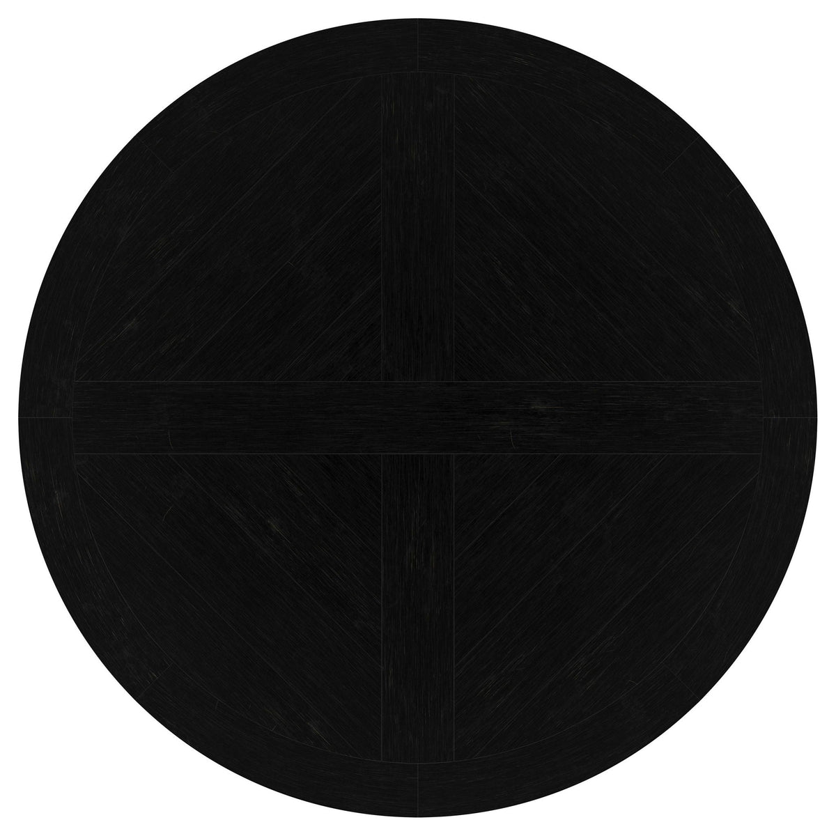 Florence Round 60-inch Pedestal Base Dining Table Black