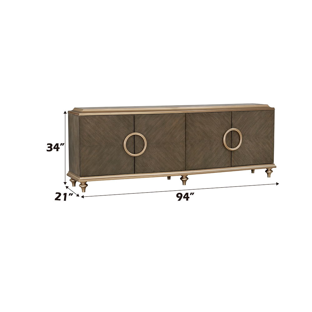 Ashtin - Console Cabinet - Brown