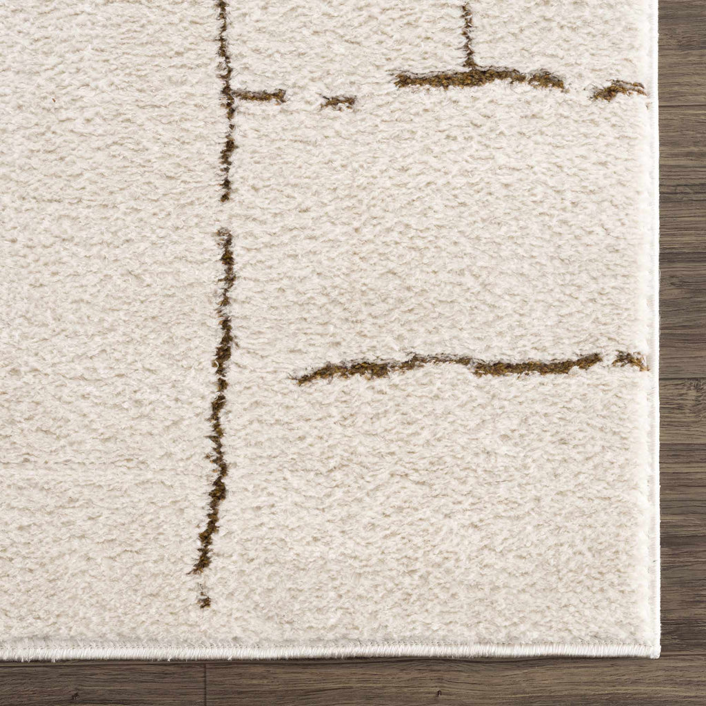 Koume Ivory & Brown Area Rug