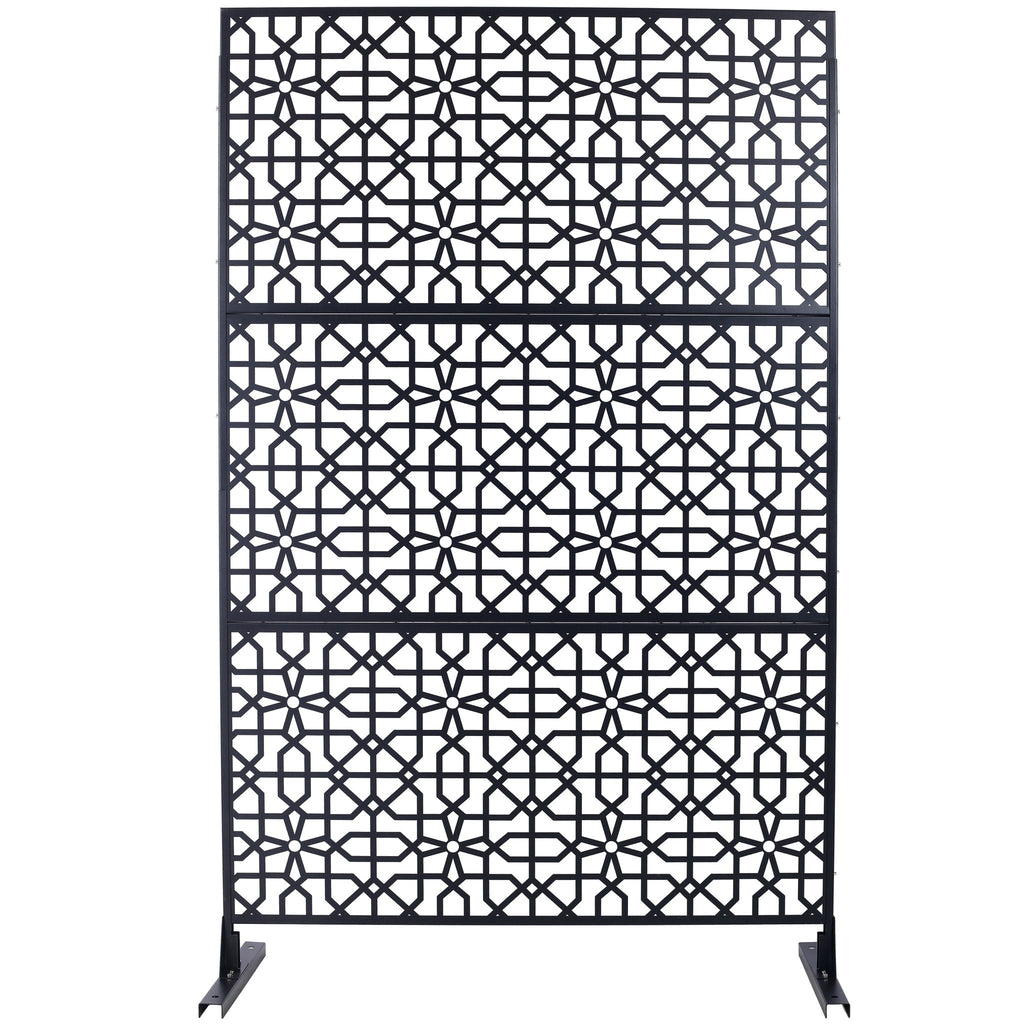 Outdoor & Indoor Metal Freestanding Decorative Privacy Screen