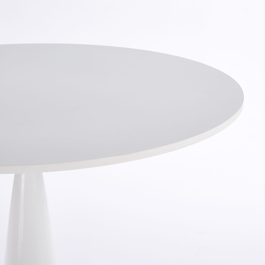 Pedestal Table, Round For Kitchen - White