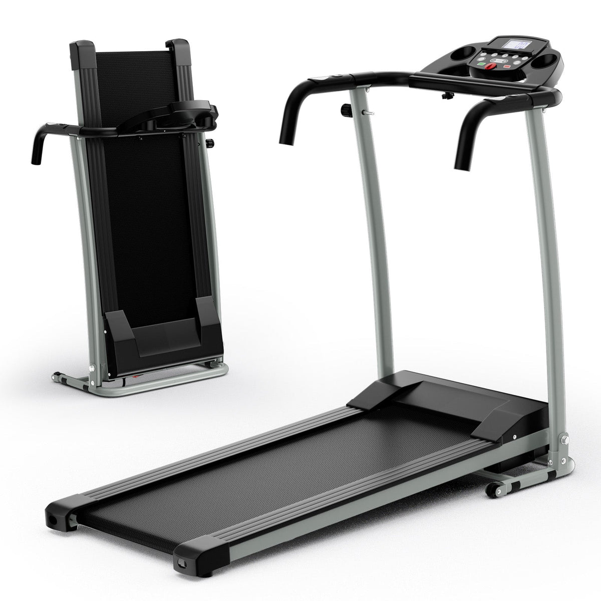 Folding Treadmill with 12 Preset Programs and LCD Display