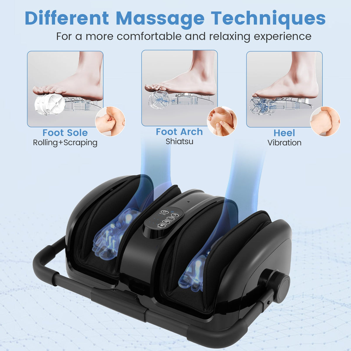 Foot and Calf Massager with Heat for Blood Circulation Pain Relief