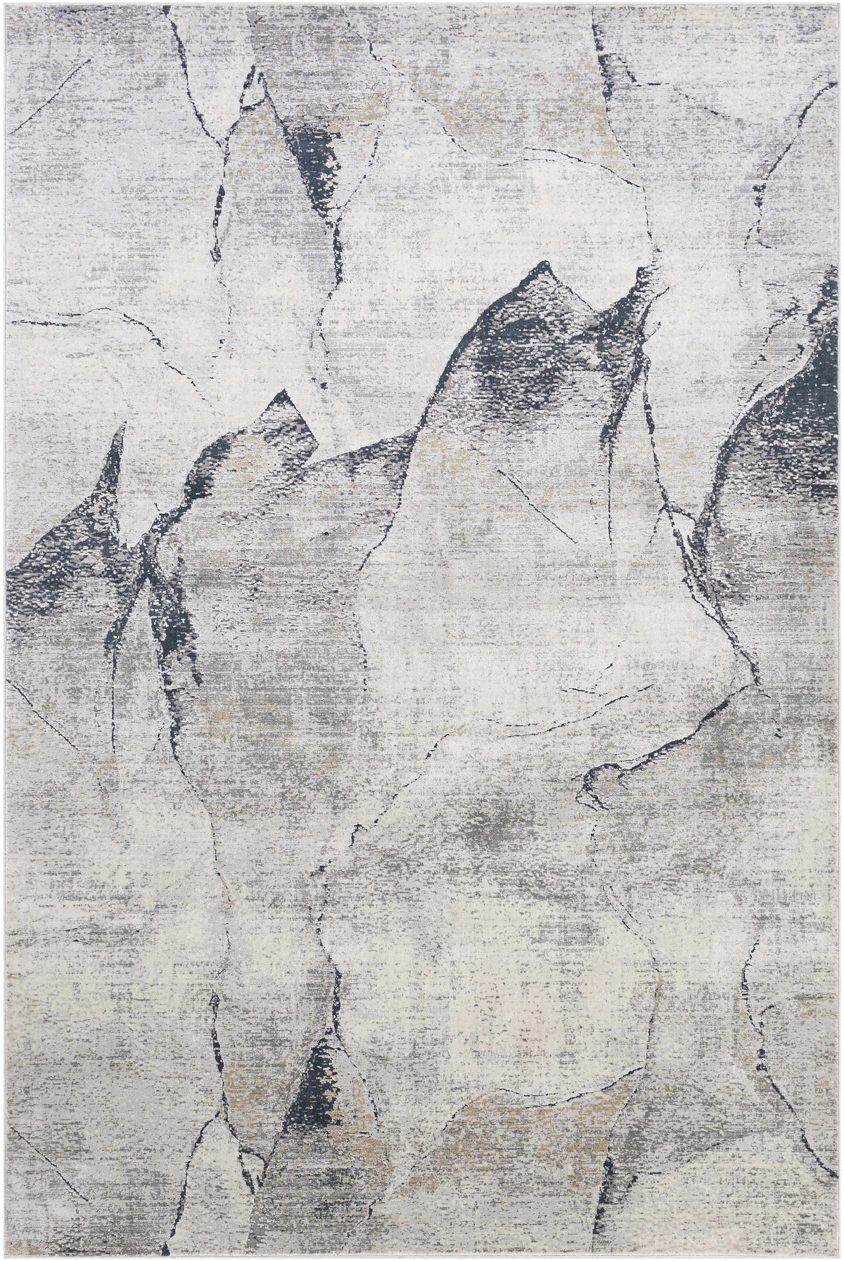 Gasquet Gray Marble Textured Luxe Rug