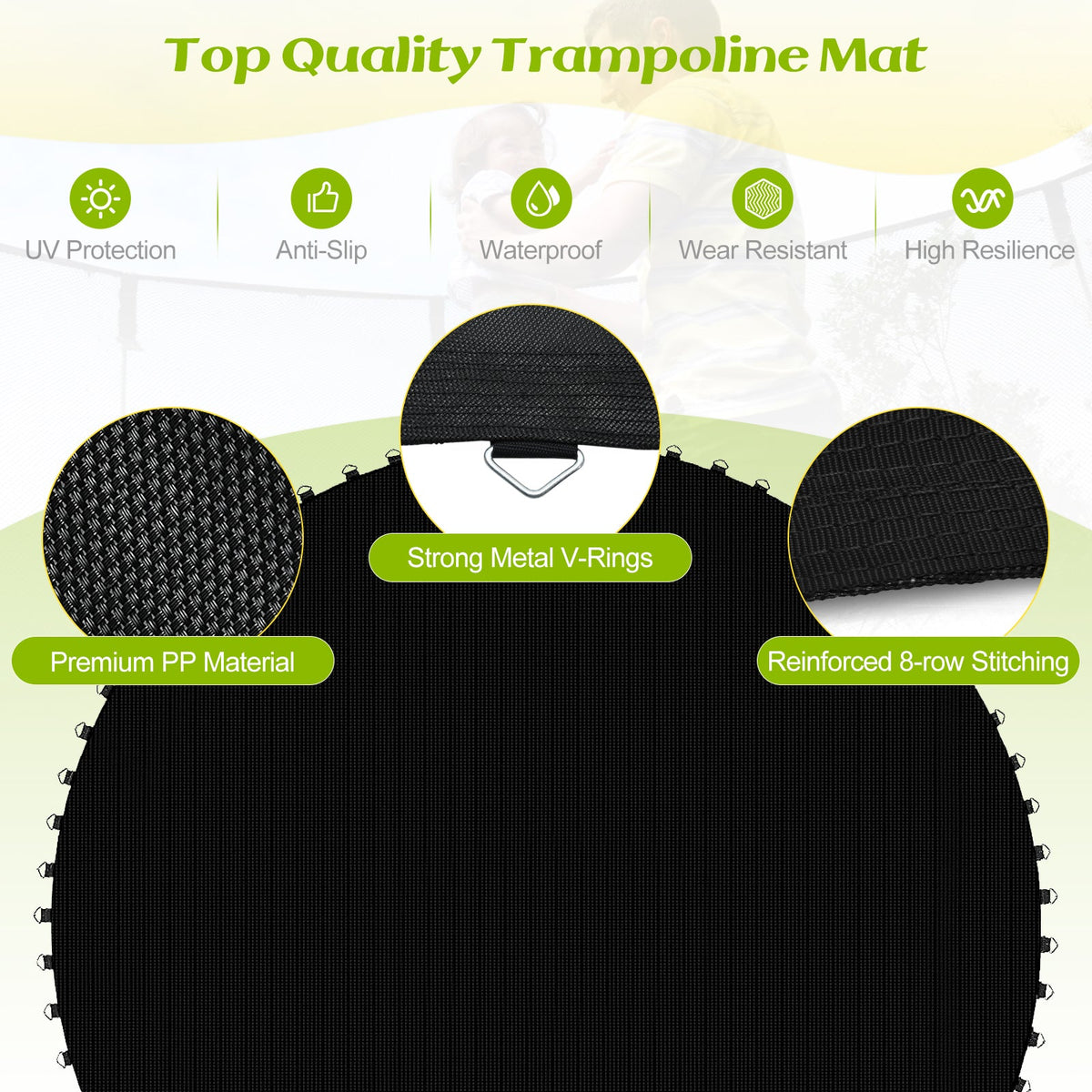 High-Elastic PP Replacement Jumping Mat