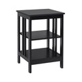 2 Pieces 3-Tier Nightstand with Reinforced Bars and Stable Structure