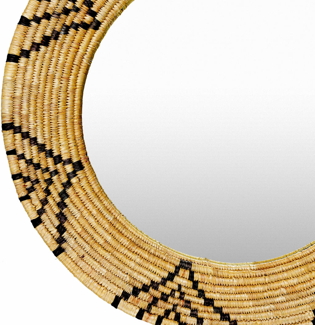Ipilan Moonj Grass Starburst Round Mirror - Clearance