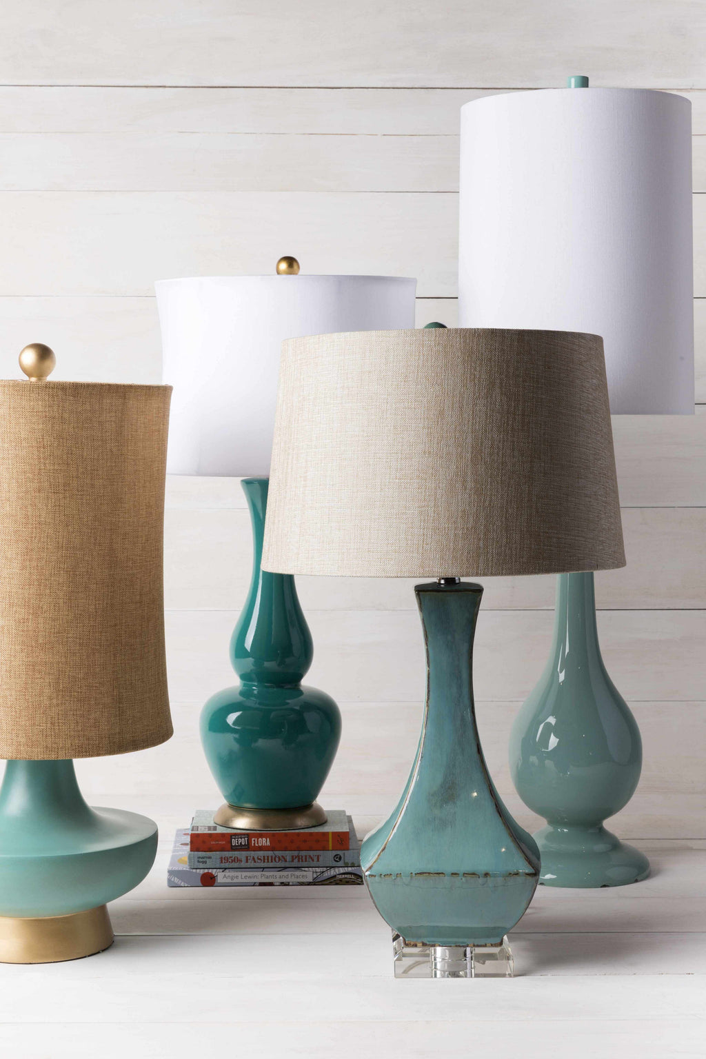 Aringay Aqua Textured Table Lamp