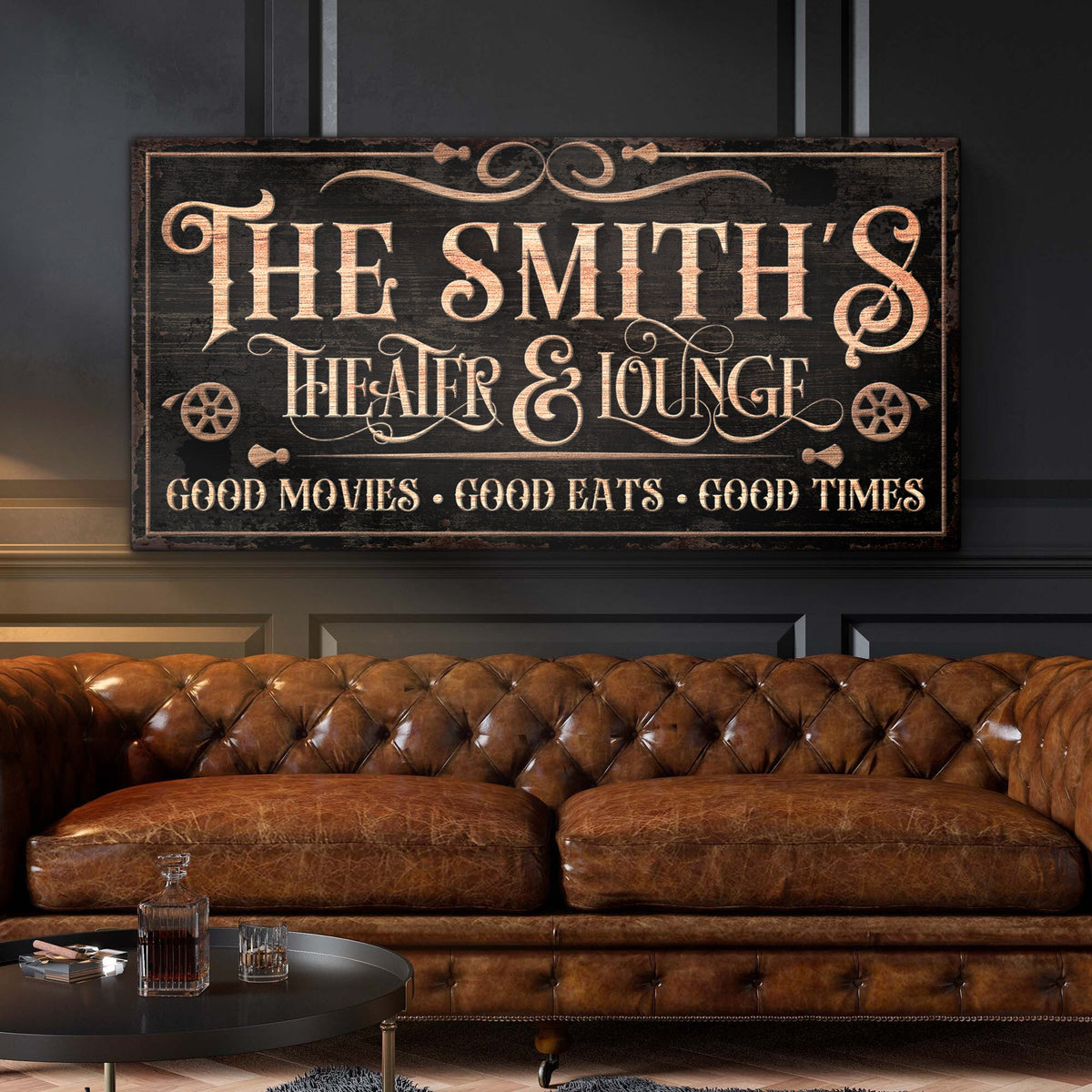 Personalized Theater Sign V