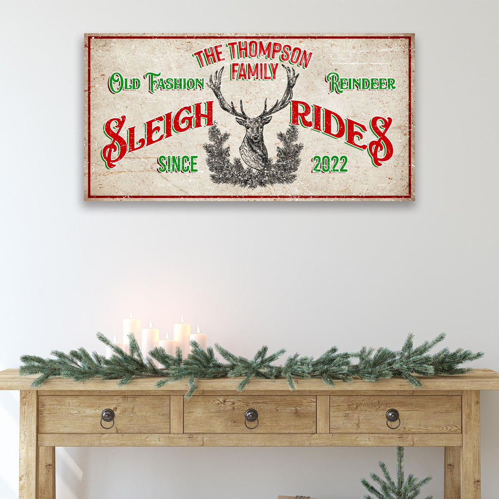 Christmas Reindeer Sign