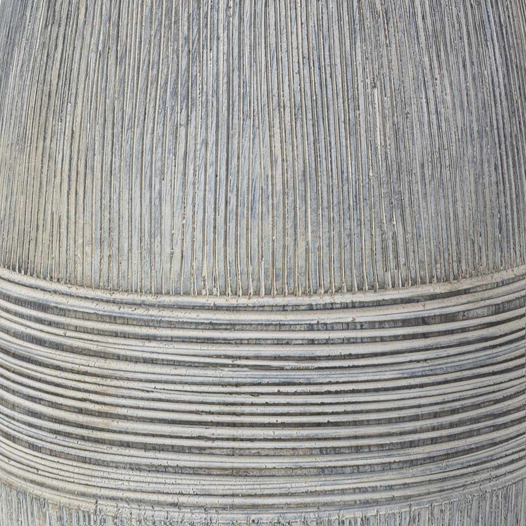Mabayo Ribbed White Ceramic Table Lamp