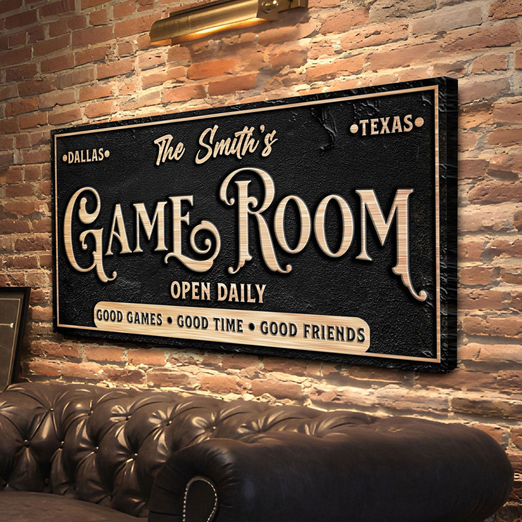 Personalized Game Room Sign