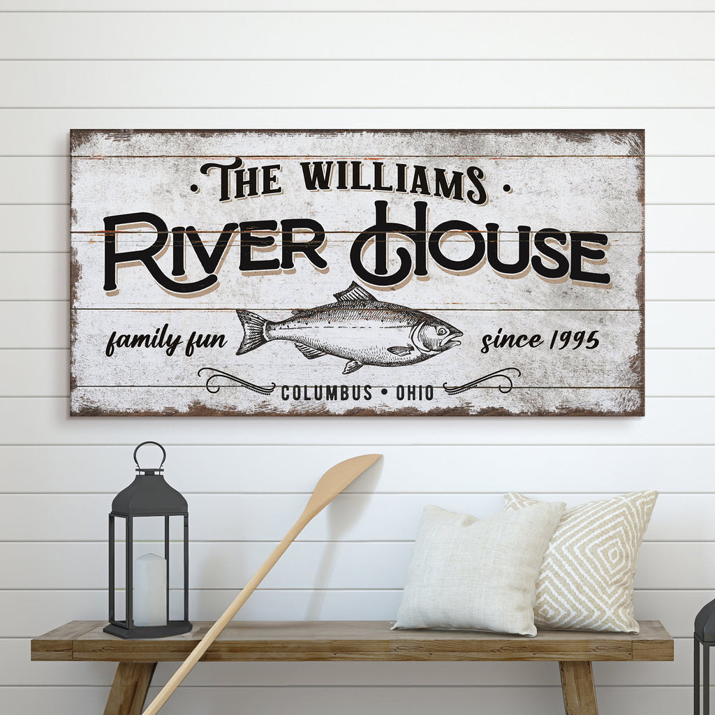Personalized River House Sign