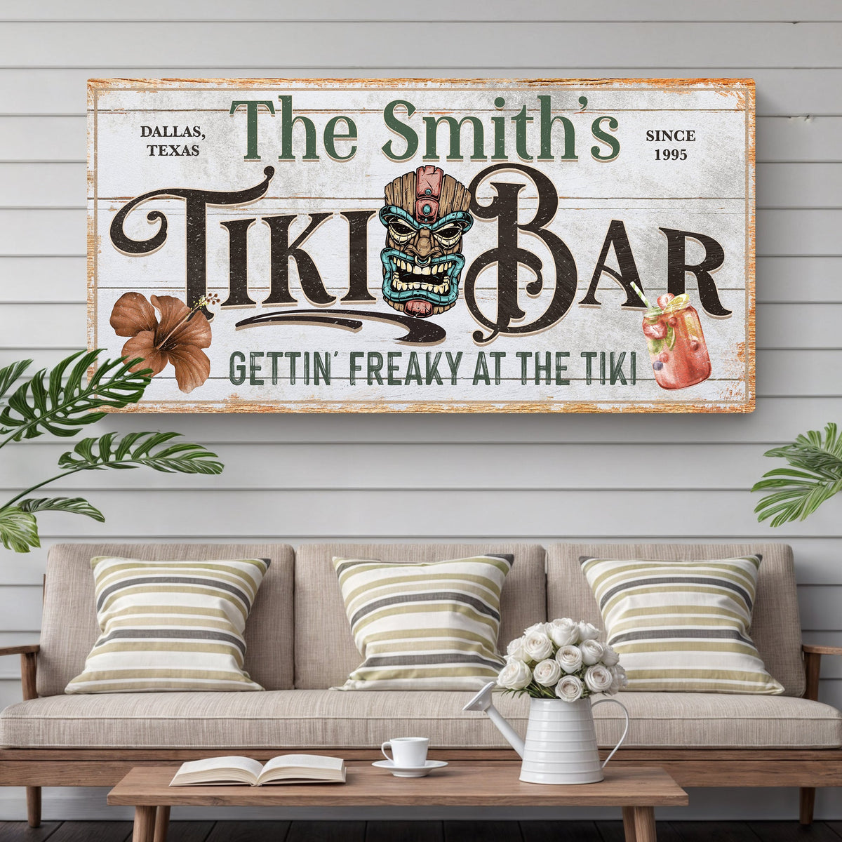 Personalized Tiki Bar Sign