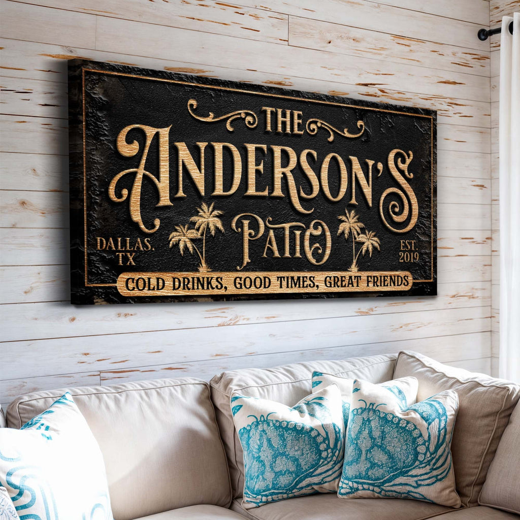 Personalized Patio Sign