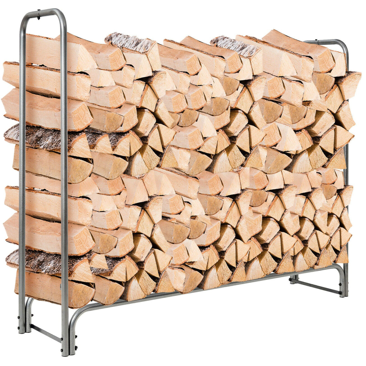 4 Feet/5 Feet/6 Feet/8 Feet Firewood Storage Log Rack