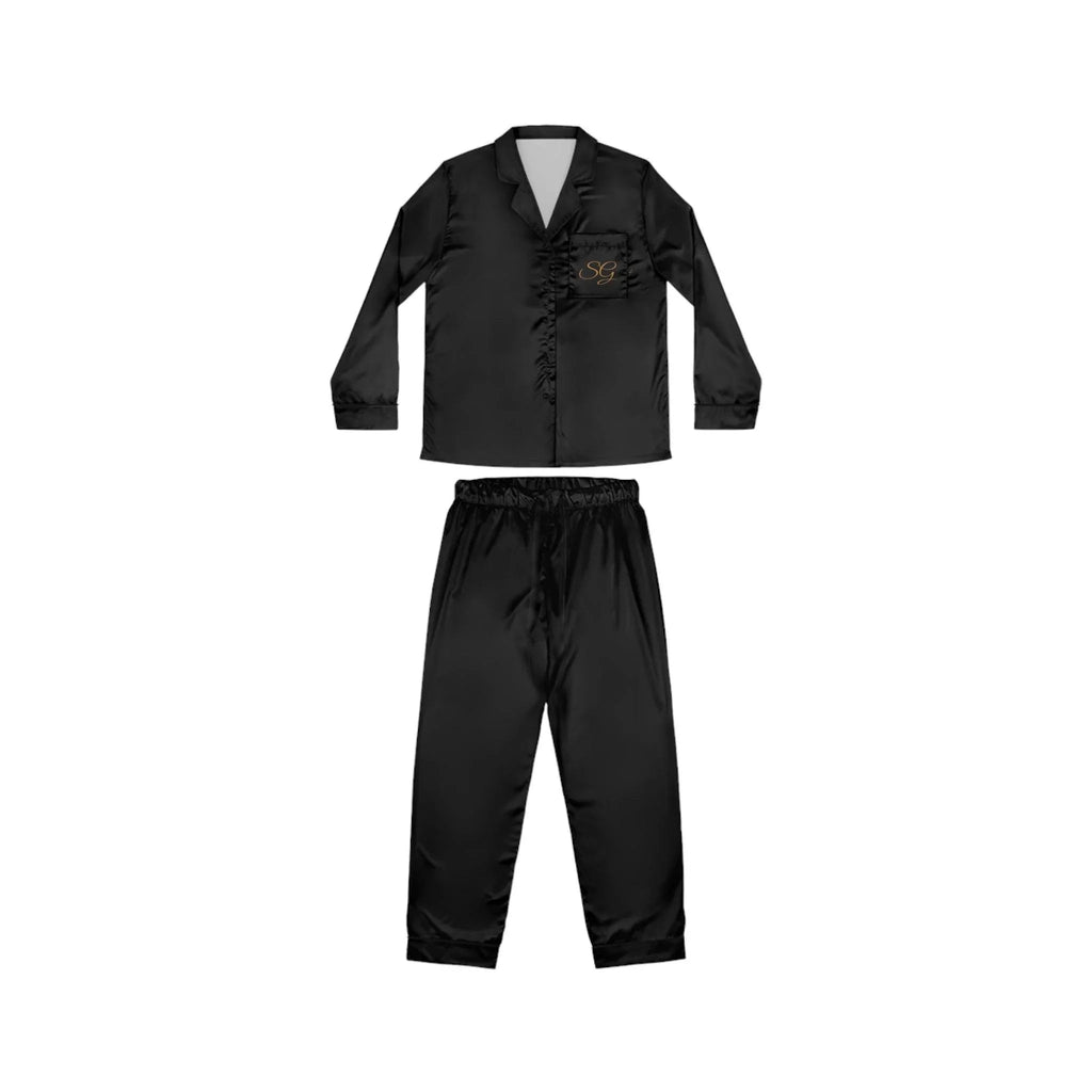 SG Embroidered Resort Style Silk Pajamas