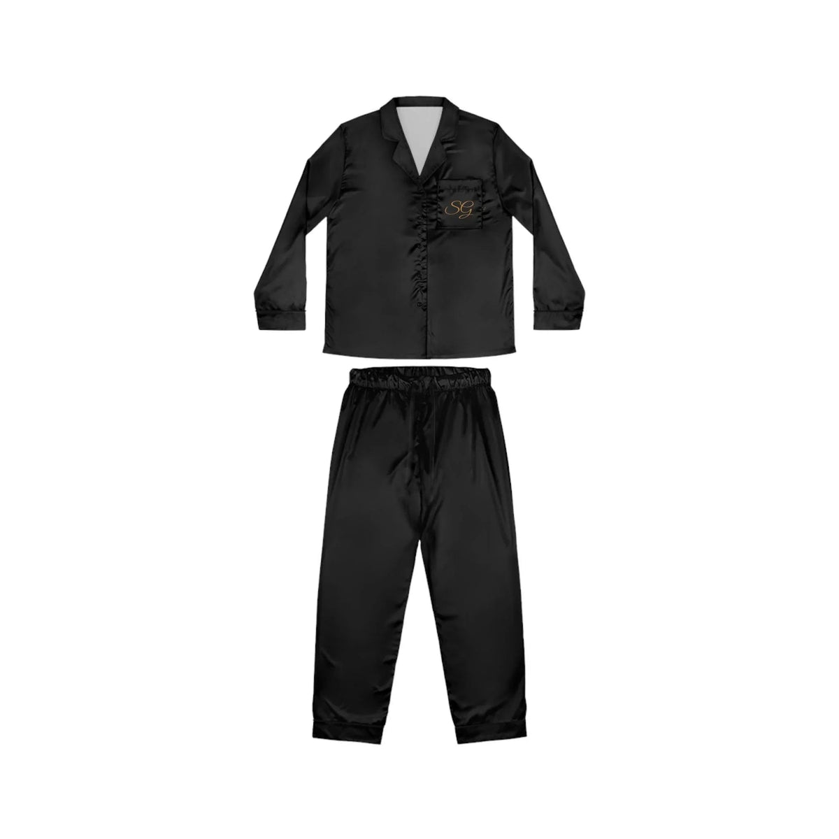 SG Embroidered Resort Style Silk Pajamas