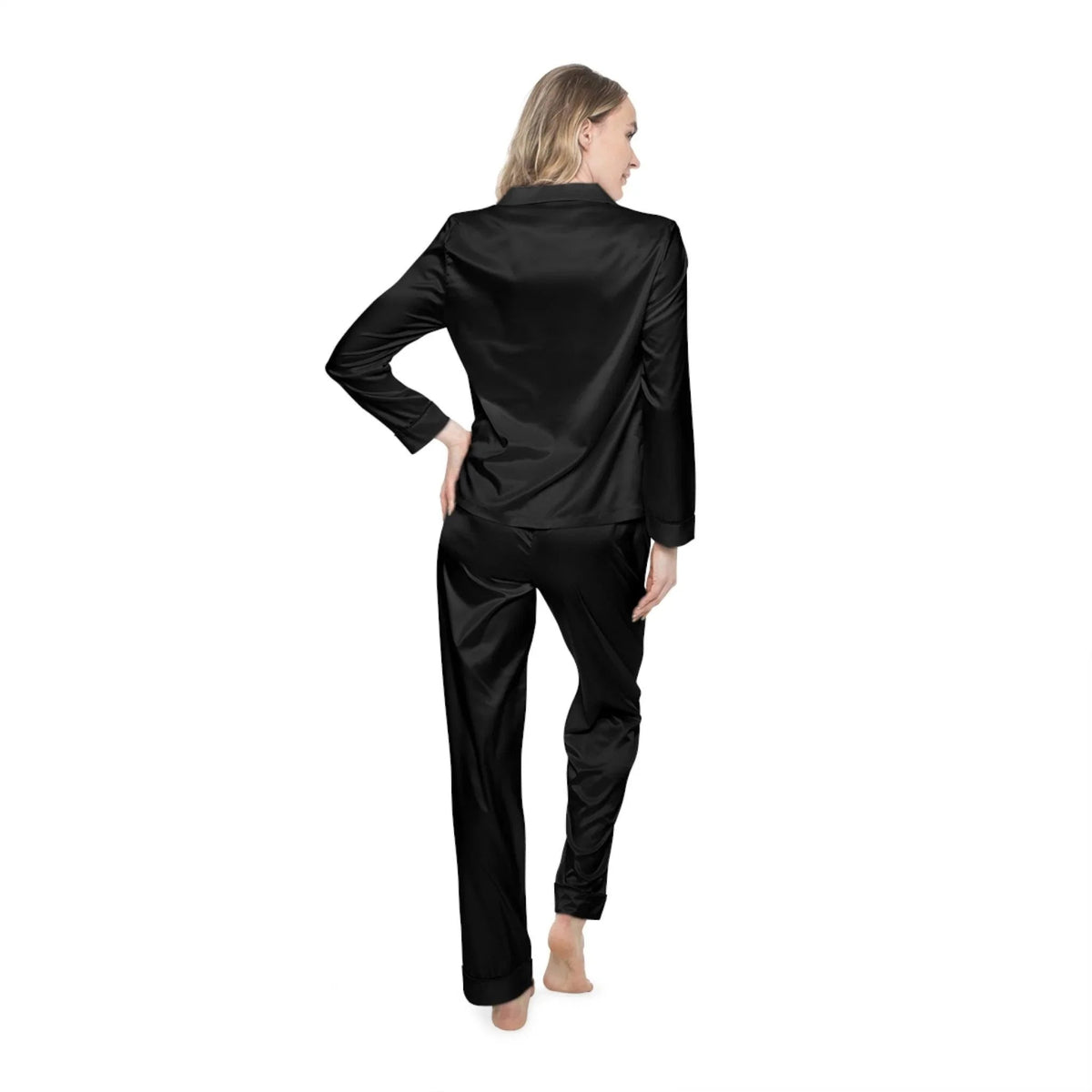 SG Embroidered Resort Style Silk Pajamas