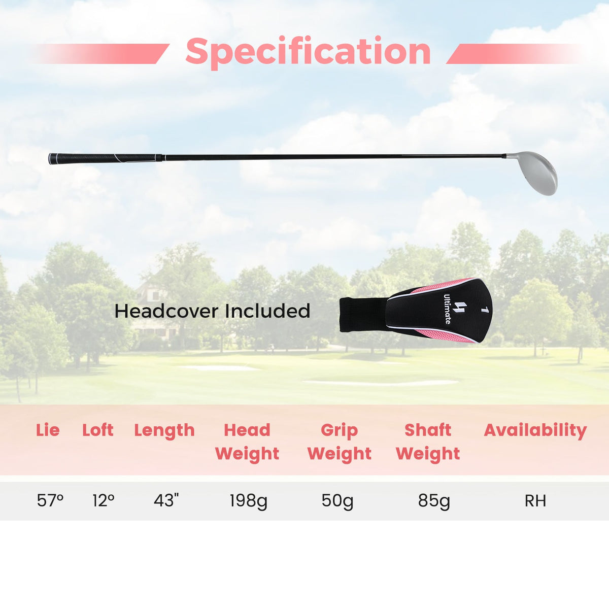 12° Individual Driver Golf Club for Women 460CC
