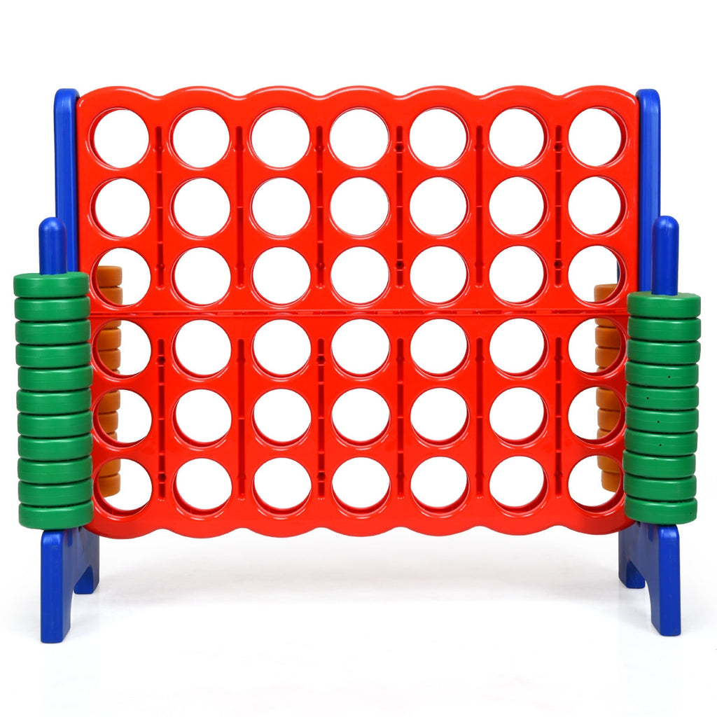 Jumbo 4-to-Score Giant Game Set with 42 Jumbo Rings and Quick-Release Slider