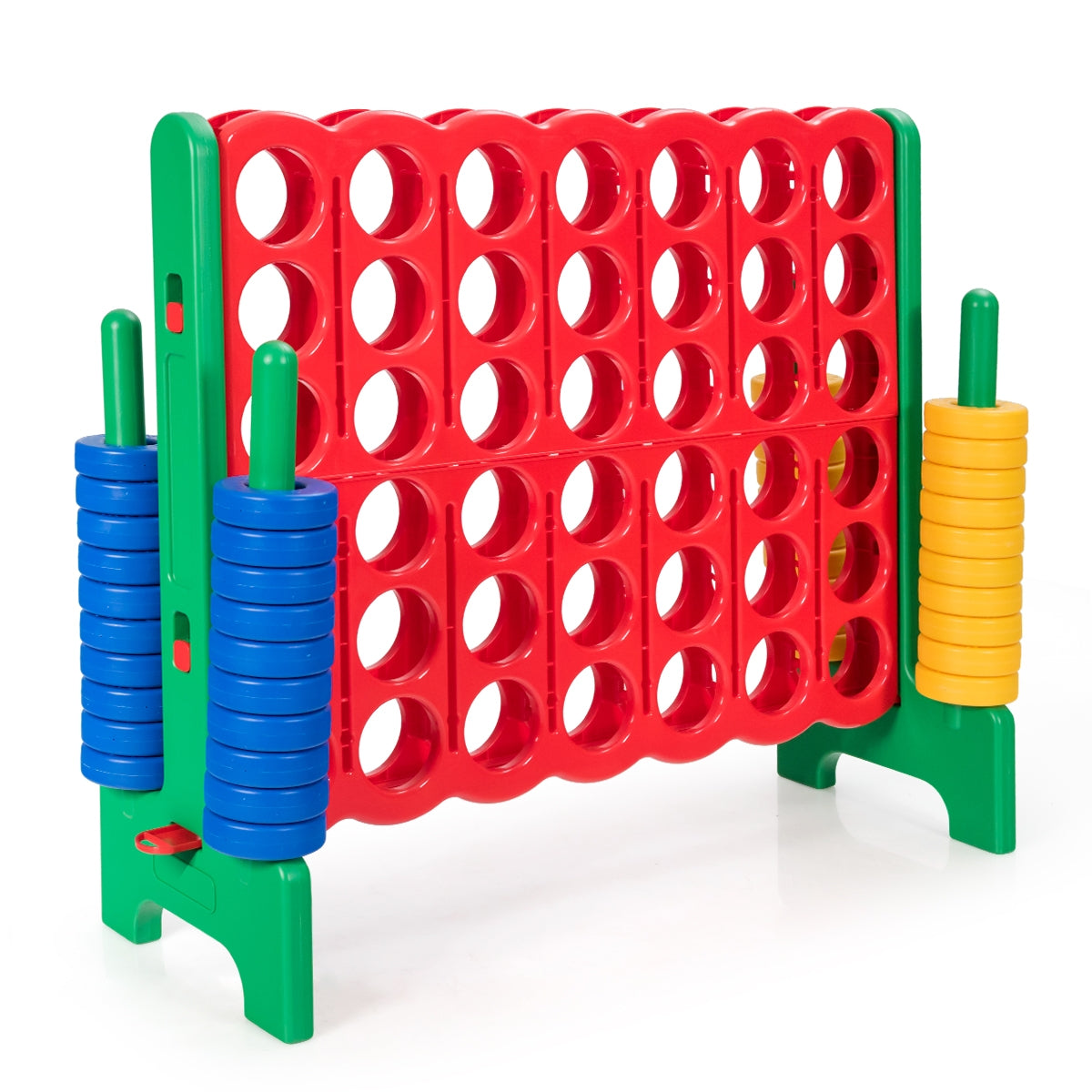 Jumbo 4-to-Score Giant Game Set with 42 Jumbo Rings and Quick-Release Slider