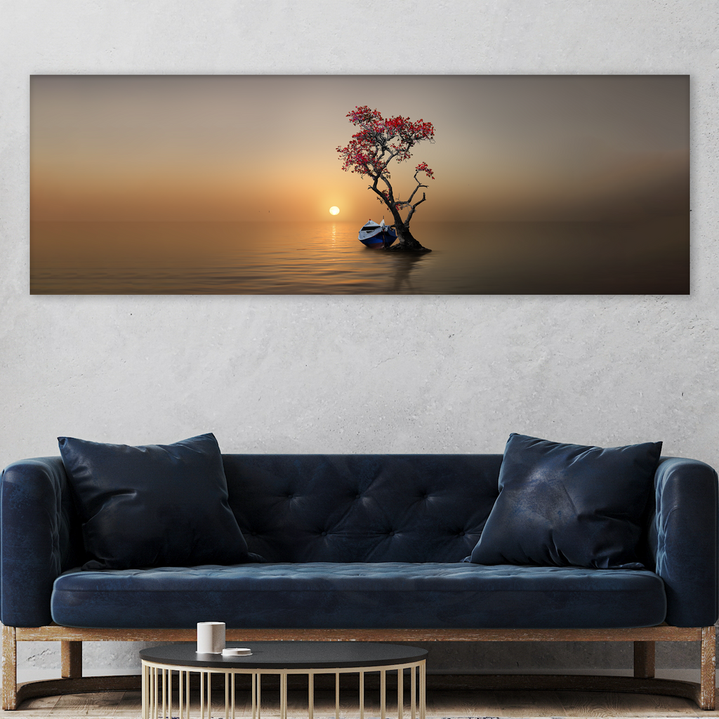 Alone Tree Canvas Wall Art IV