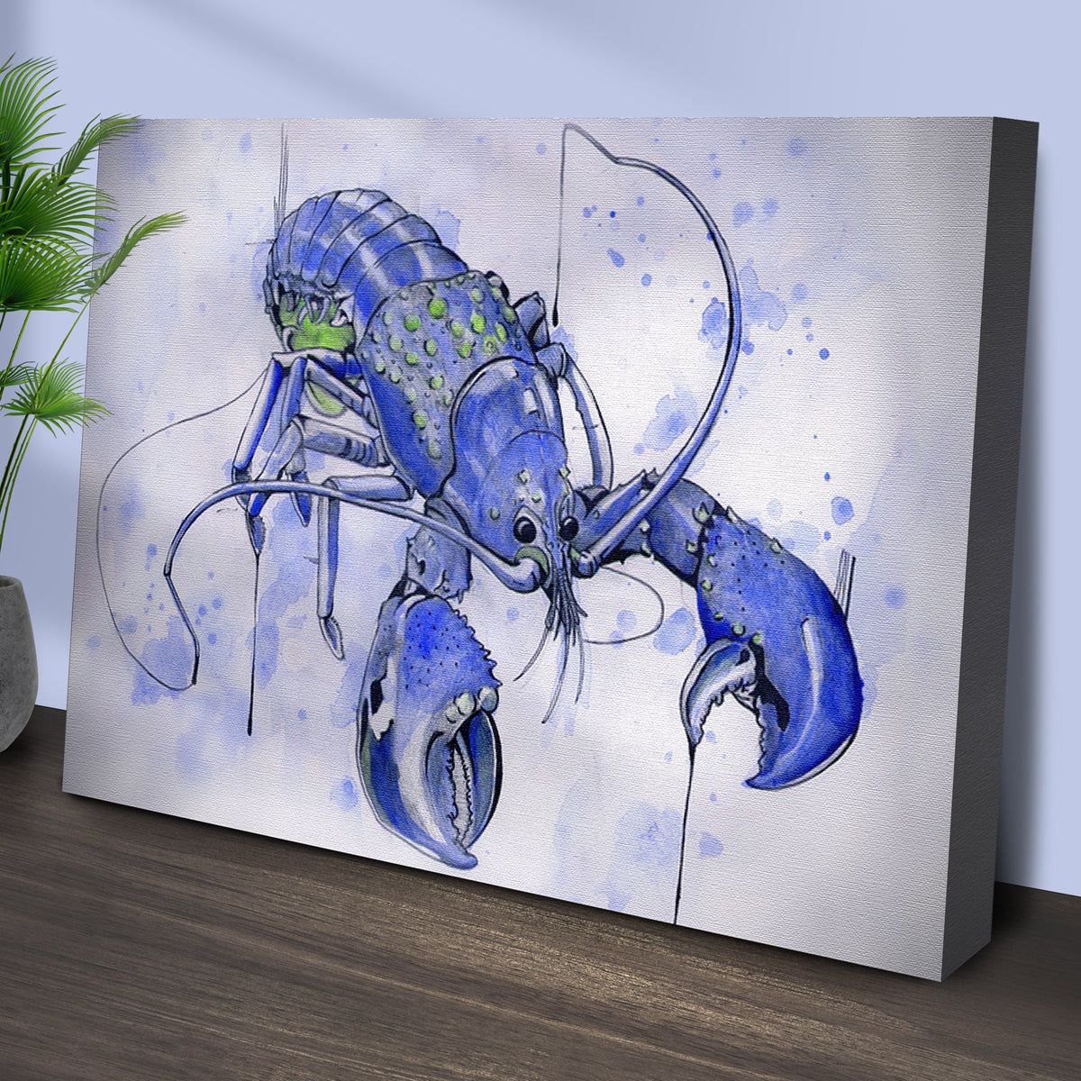 Lobster Watercolor Painting Canvas Wall Art VI