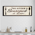 Kitchen Seasoned With Love Sign lll