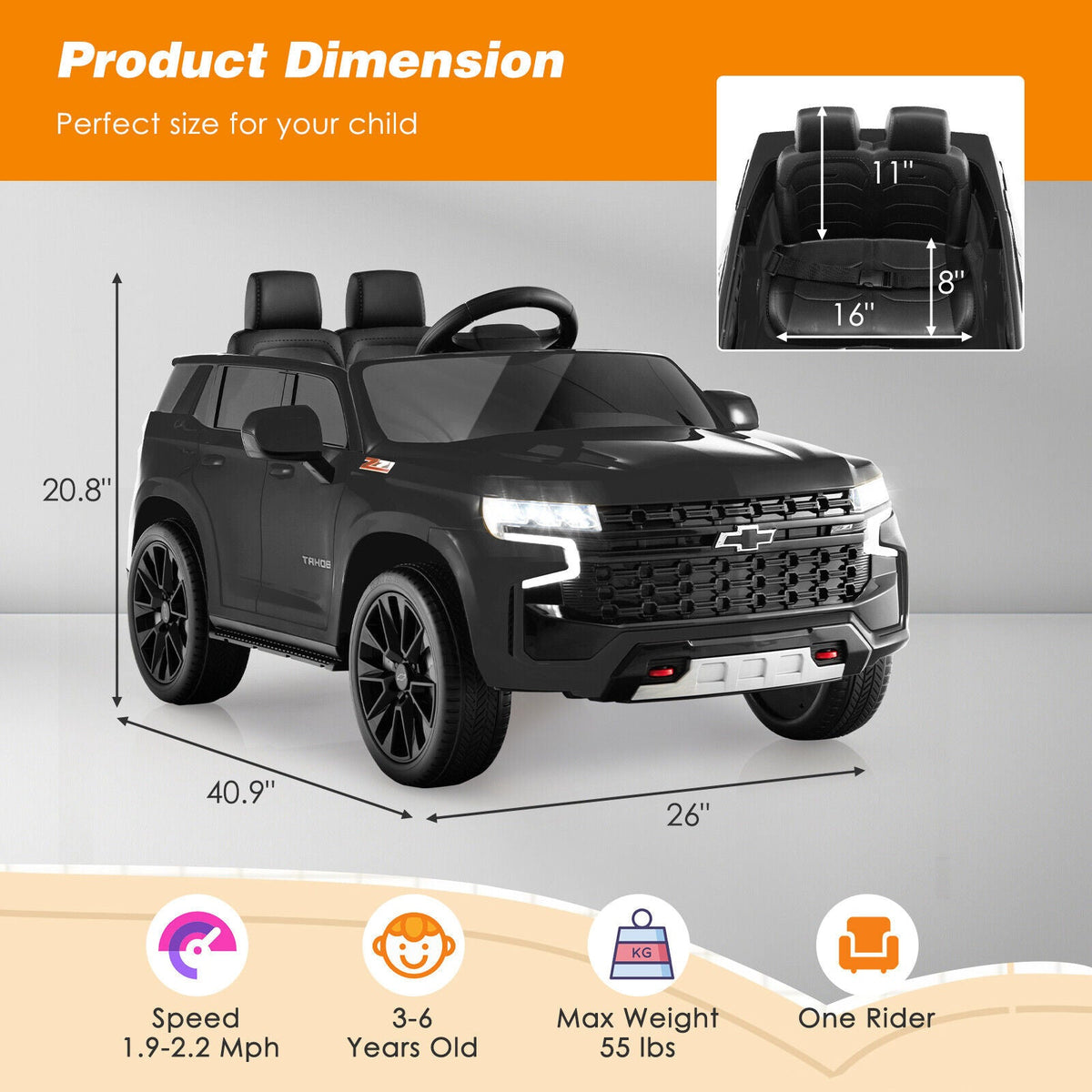 12V Kids Ride on Car with 2.4G Remote Control
