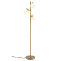Living Room Set: Floor Lamp + Accent Chair + 3-Seat Sofa