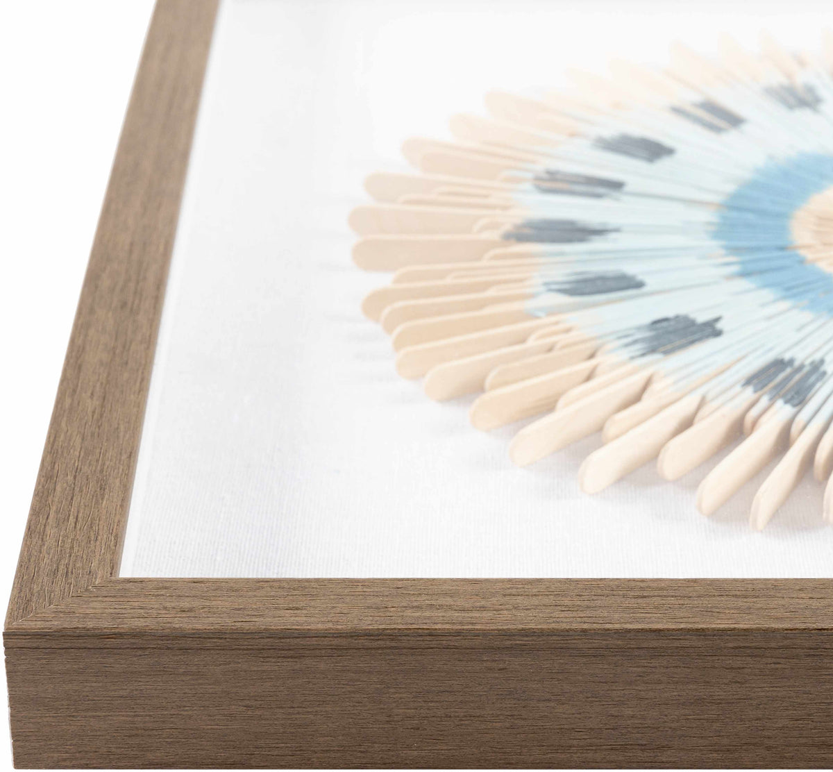 Yenice Natural Wood Geometric Wall Art Set Of Two - Clearance